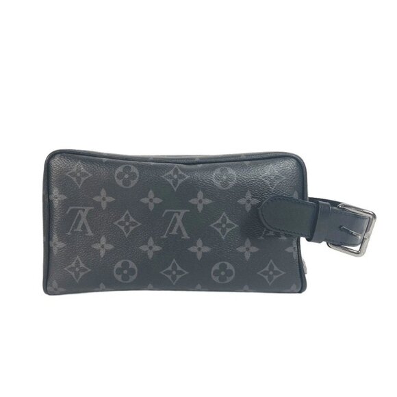 LOUIS VUITTON M83113 MonogramEclipse Locker Dopp-Kit Pouch Bag Clutch Bag - Picture 9 of 15